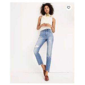 Madewell - The High-Rise Slim Boyjean in Lita Wash: Step-Hem Edition